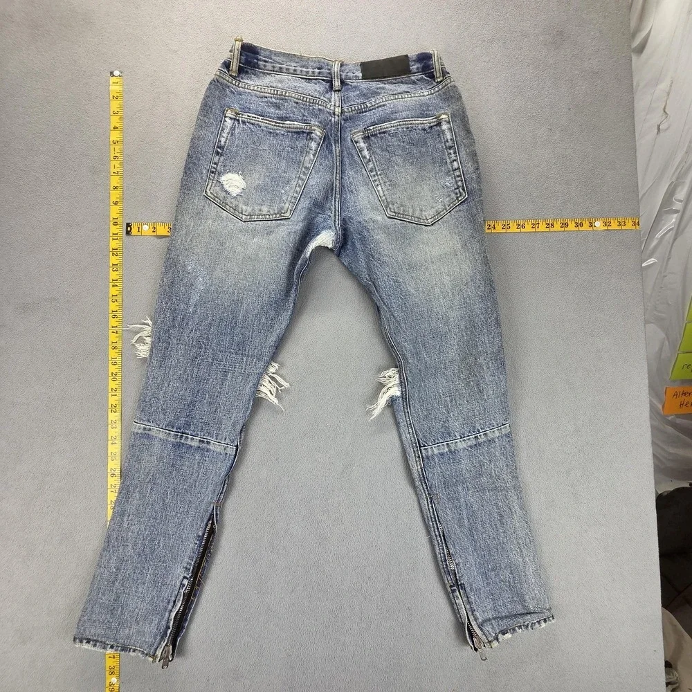 Fear of God Jeans Mens‎ Fourth Collection 2015-2016 Altered Waist Zip Ankle Read